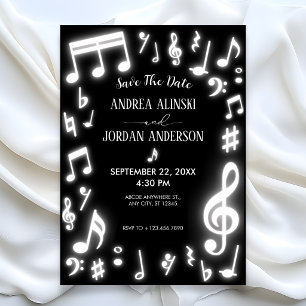 Music notes glow Wedding