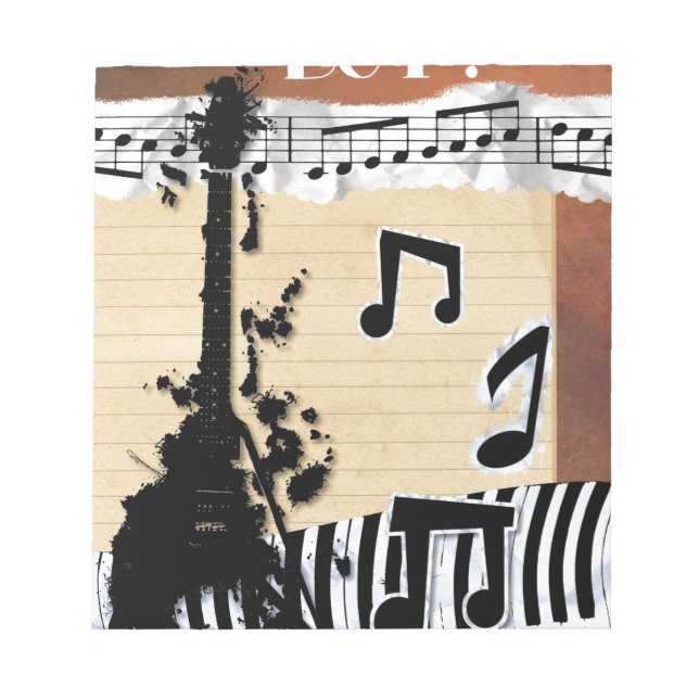 music notes happy guitar dance dancing (Front)