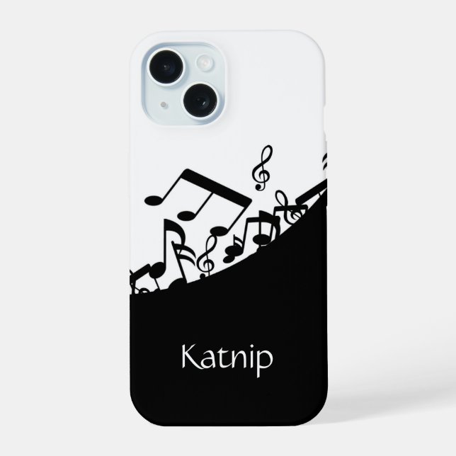 Music Notes iPhone 15 Case (Back)