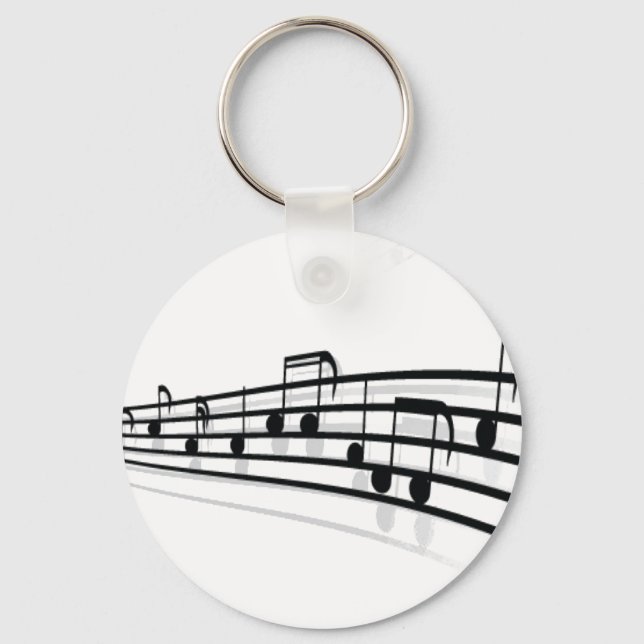 Music Notes Key Ring (Front)