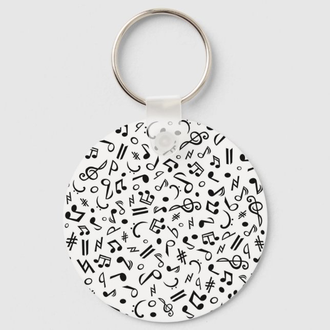 music notes key ring (Front)