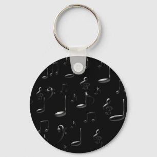 MUSIC NOTES KEY RING