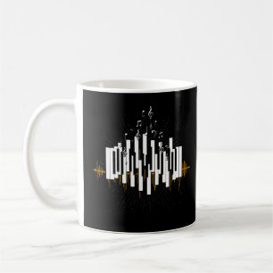 Music Notes Keyboard Piano Player Pianist Musician Coffee Mug