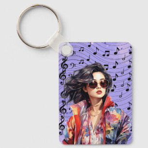 music notes Keychain