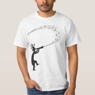 Music Notes Kokopelli Native American T-Shirt