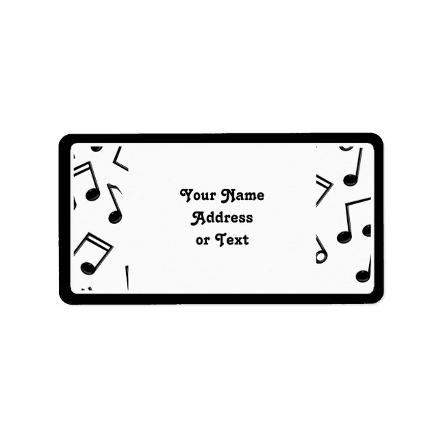 Music Notes Label (Front)