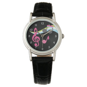 Music Notes Modern Watch