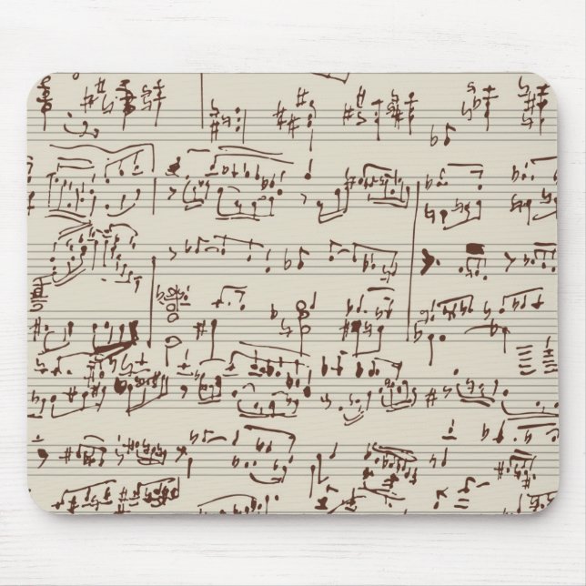 Music notes mouse pad (Front)
