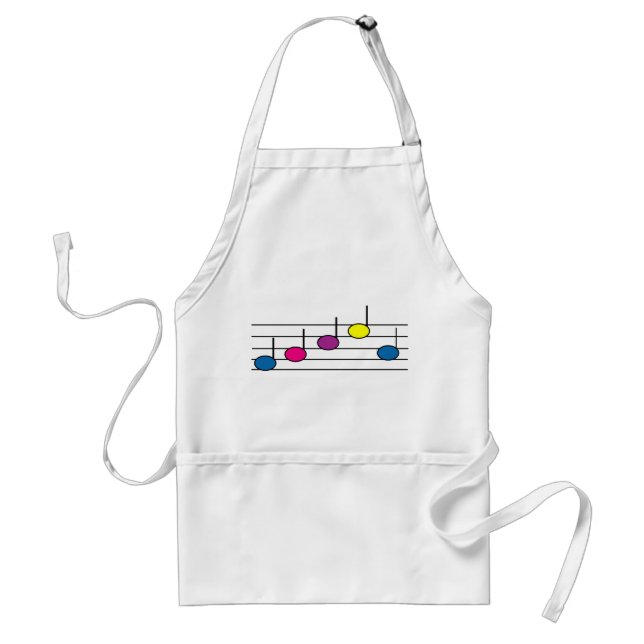 Music Notes Musical Colourful  Standard Apron (Front)