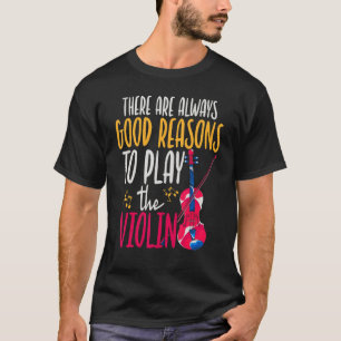 Music Notes Musical Instrument Violinist Violin T-Shirt