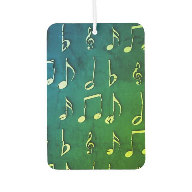 Music, Notes, Mute Car Air Freshener (Front)