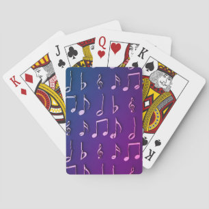 Music, Notes, Mute Playing Cards