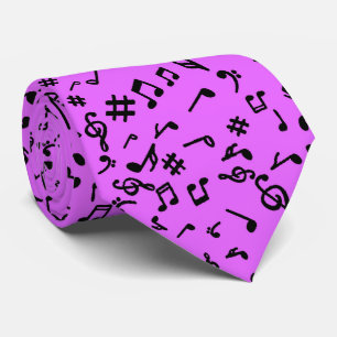 Music Notes  Neck Tie