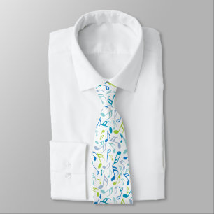 Music Notes Neck Tie