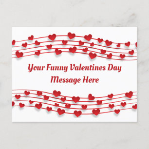 Music Notes of Love Hearts Valentines Day