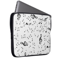 Music Notes On White