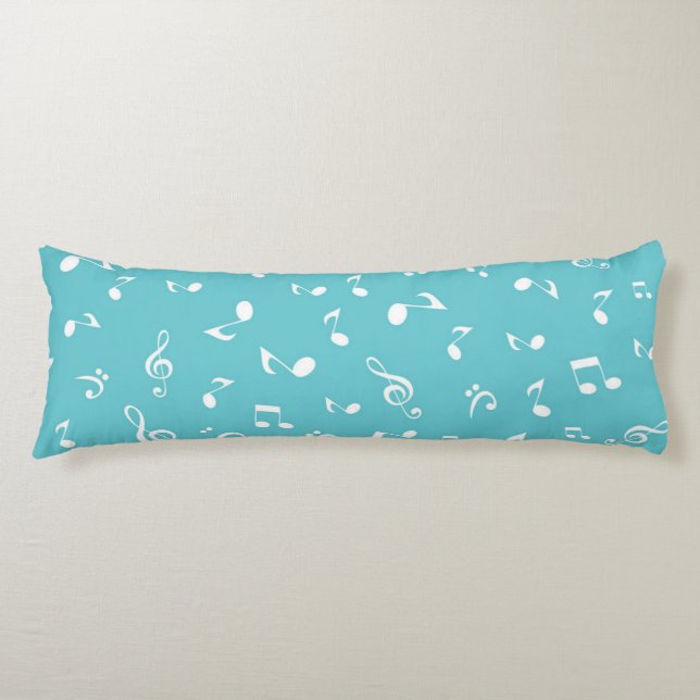 Music notes pattern body cushion (Front)
