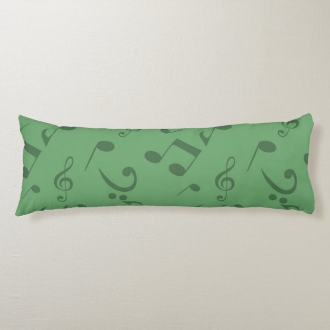 Music notes pattern body cushion (Front)