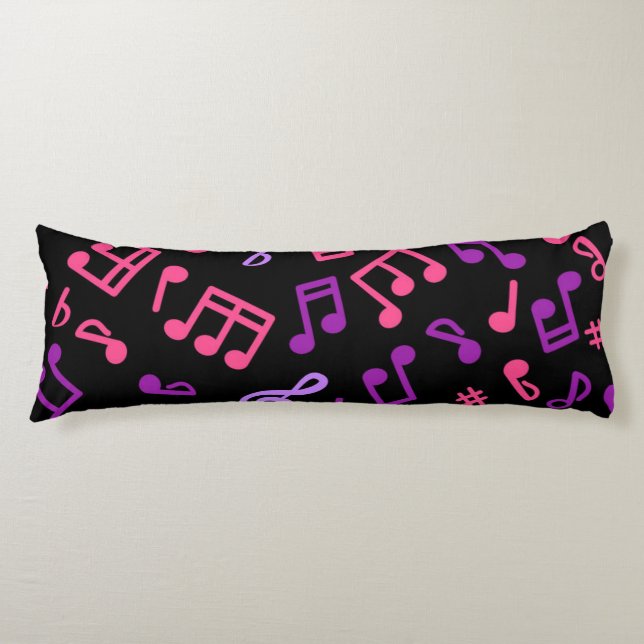 Music notes pattern body cushion (Front)