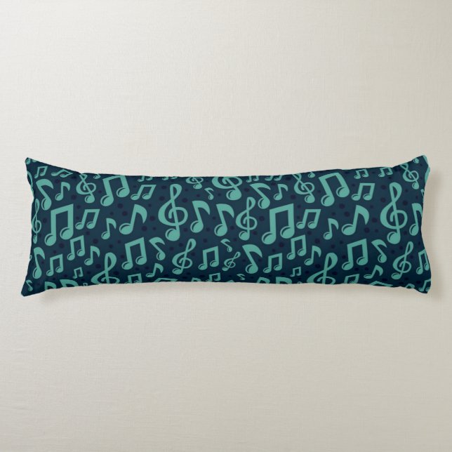 Music notes pattern body cushion (Front)