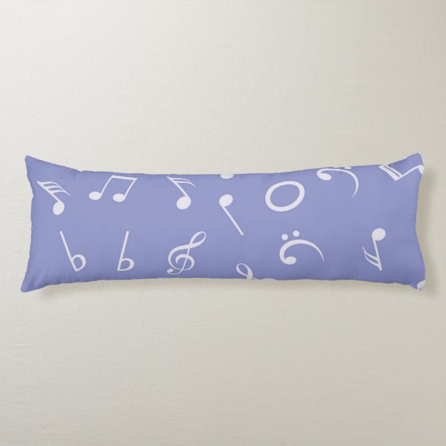 Music notes pattern body cushion (Front)