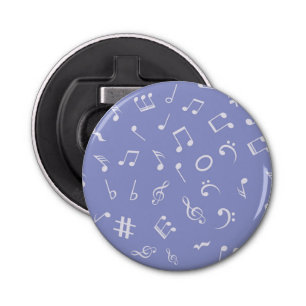 Music notes pattern bottle opener