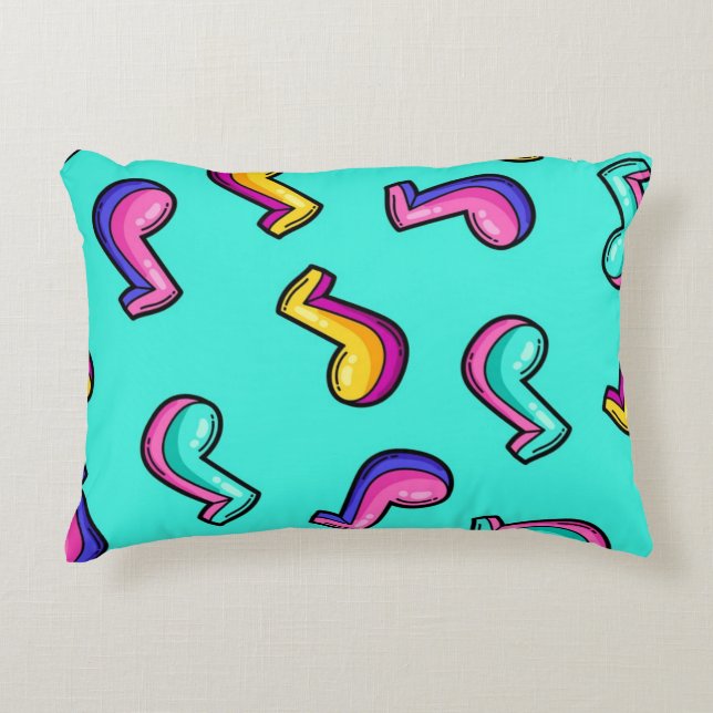 Music notes pattern decorative cushion (Front)
