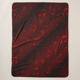 music,notes,pattern, gold, abstract, golden, sherpa blanket