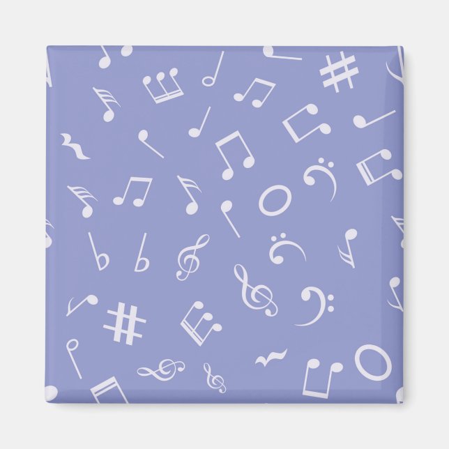 Music notes pattern magnet (Front)