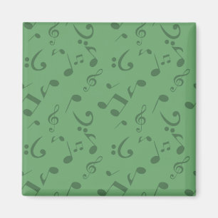 Music notes pattern magnet