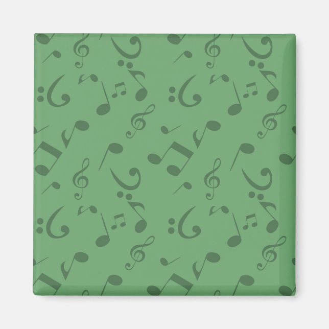 Music notes pattern magnet (Front)