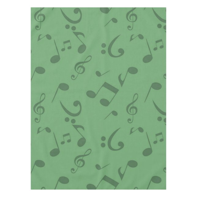 Music notes pattern tablecloth (Front)