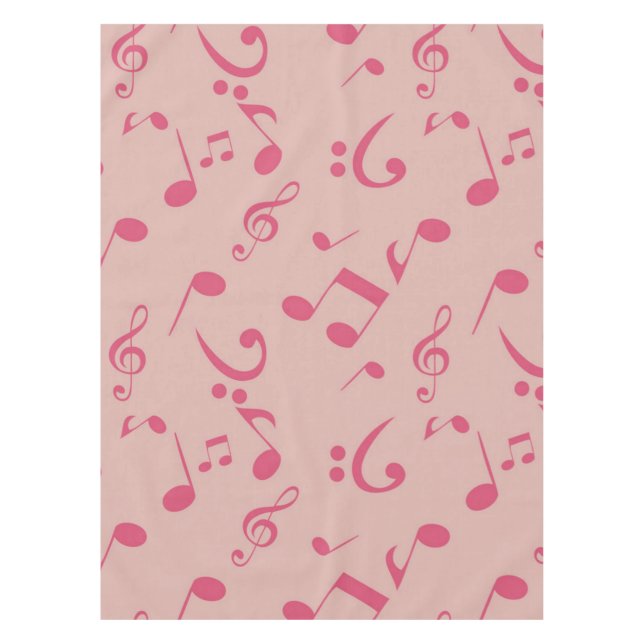 Music notes pattern tablecloth (Front)