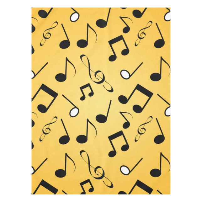 Music notes pattern tablecloth (Front)