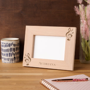 Music Notes Personalised Etched Frames