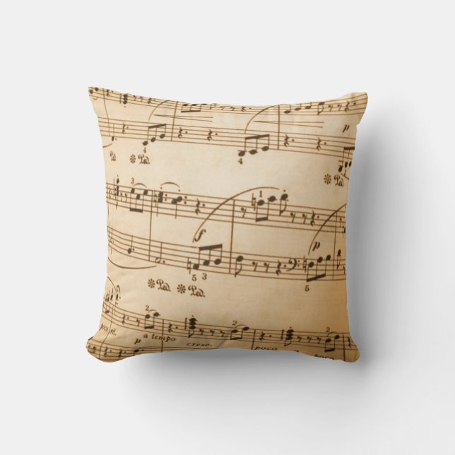 Music Notes Pillow (Front)