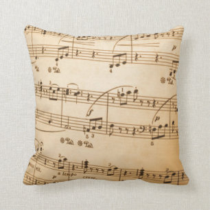 Music Notes Pillow