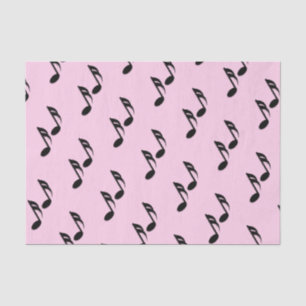 Music Notes Pink Tissue Paper