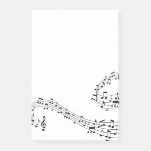 Music Notes Post it Notes