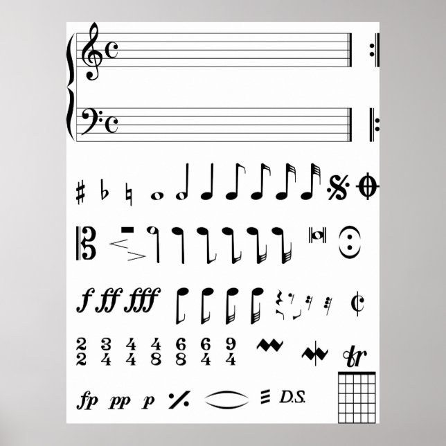 Music Notes Poster (Front)