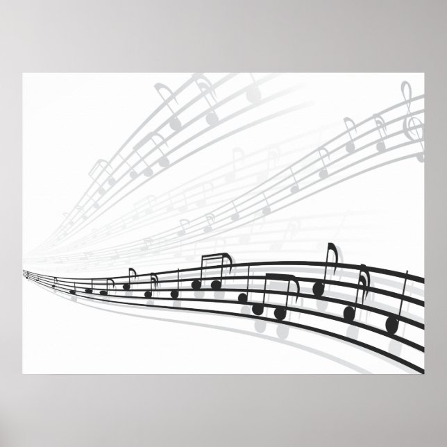 music notes poster (Front)