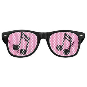 Music Notes Retro Party Shades