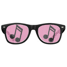 Music Notes Retro Sunglasses / Party Shades
