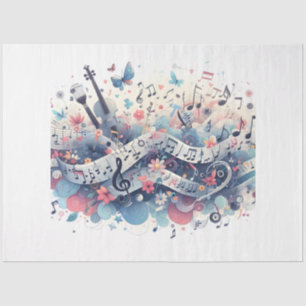 Music Notes Series Design 5 Tissue Paper