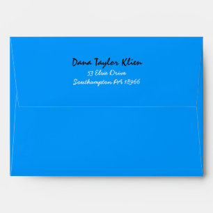 Music Notes Stars Bat Mitzvah Invitation Envelope
