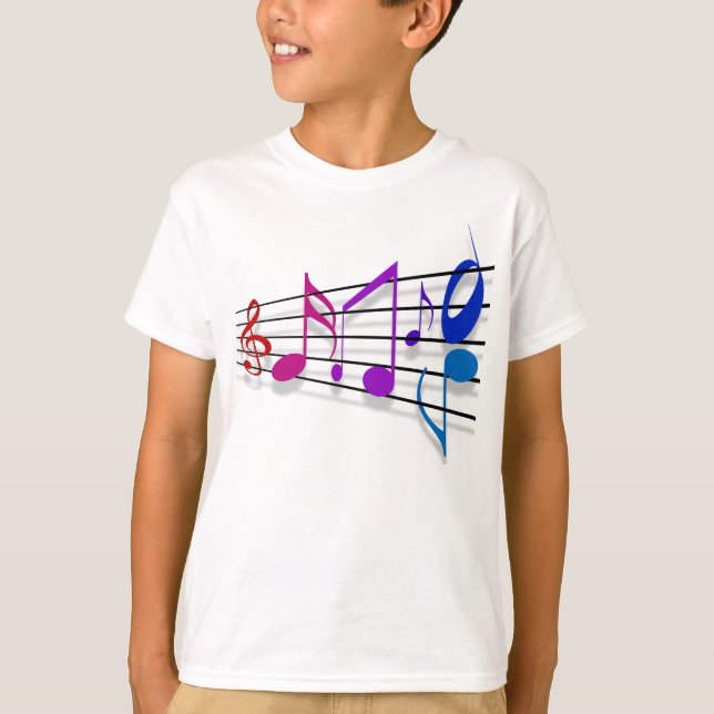 Music Notes T-Shirt (Front)