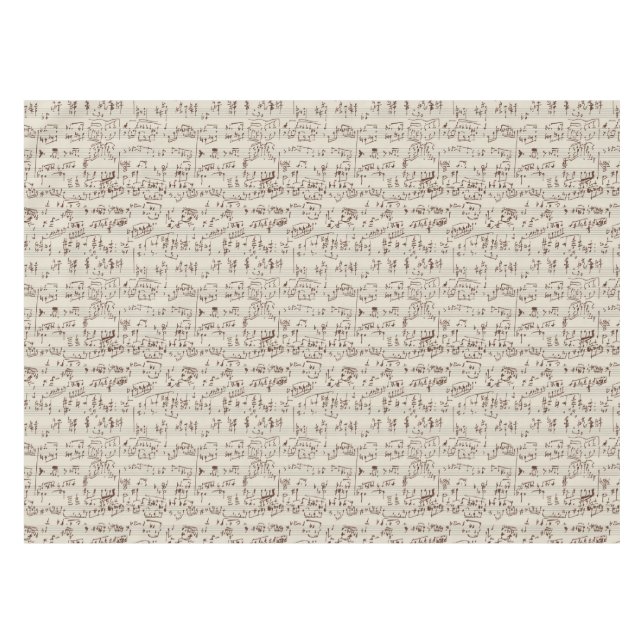 Music notes tablecloth (Front (Horizontal))