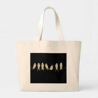 Music Notes Teacher Office Animal Bird Destiny Large Tote Bag