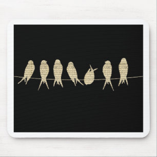 Music Notes Teacher Office Animal Bird Destiny Mouse Pad