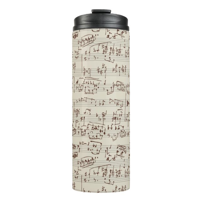 Music notes thermal tumbler (Front)